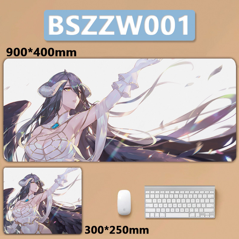 OVERLORD Albedo XXL Lớn Mousepad Bàn Phím Miếng Lót Bàn Phím Máy Tính Game Thủ Bàn Phím Laptop Chuột Thảm Để Bàn Thảm