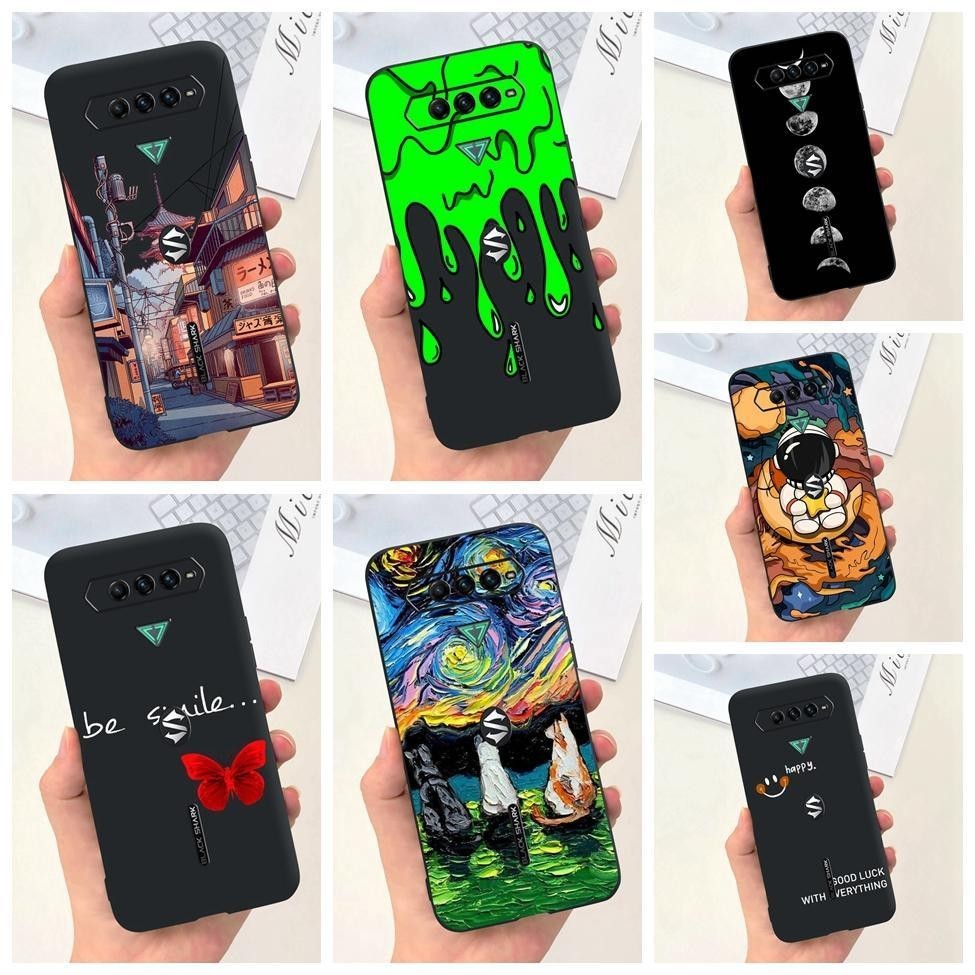 Ốp lưng Xiaomi Black Shark 5 RS Thẩm Mỹ Thời Trang Hoa Dễ Thương Ngộ nghĩnh Sơn Mờ Silicon Mềm Ốp Lưng Cá Mập Đen 5RS Vỏ Điện Thoại