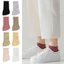 CATIYAHA 1 Đôi Tất Năm Ngón Tay, Với Ngón Tay Riêng Biệt Tất Ngón Chân Chống Trơn Trượt, Vớ Nữ Cotton Màu Trơn Thoáng Khí Mềm Mại Mùa Hè