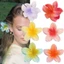 Kẹp tóc Plumeria đơn giản - Phụ kiện tóc Dress Up - Kẹp tóc nữ ngọt ngào - Vuốt tóc hoa Gradient - Mũ nón cho bé gái - Kẹp tóc cá mập thời trang