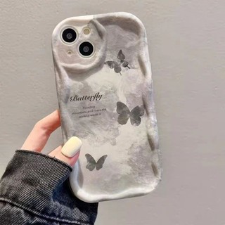 Ốp Lưng INS Bướm Gradient Cho Samsung Galaxy S24 S23 S22 Ultra S24 Plus S23 S21 S20 FE J7 Prime M34 M13 M32 M12 F12 F04 Vỏ Điện Thoại Hình Gấu Trúc Dễ Thương Hoạt Hình Tươi Sóng Hoa Edge