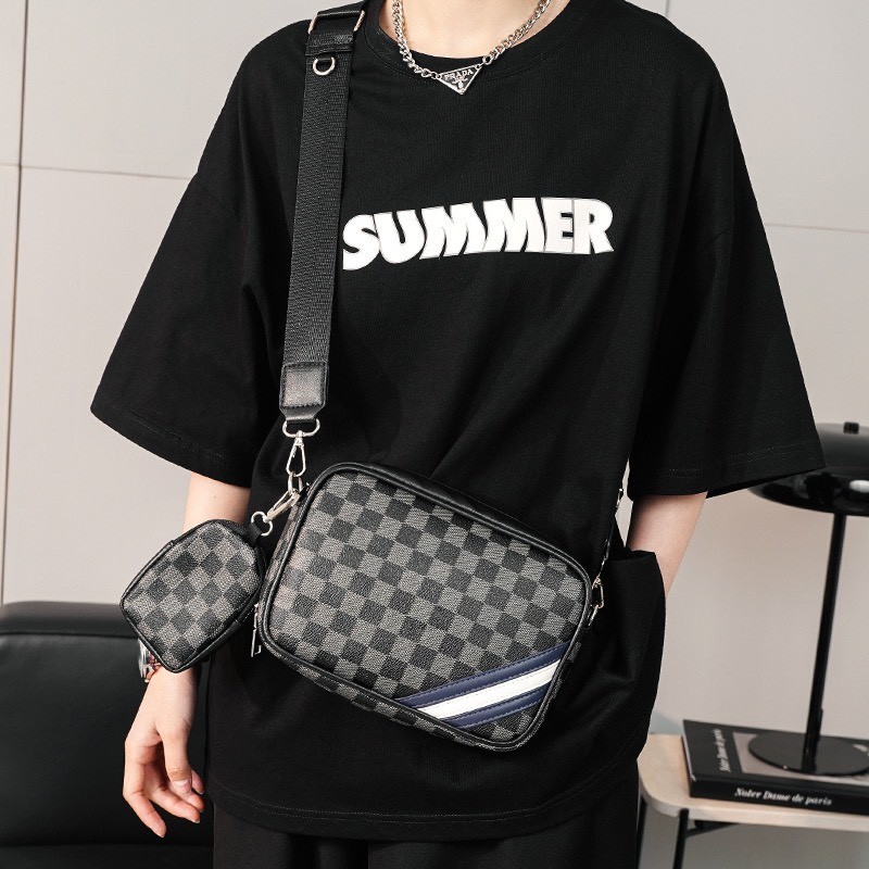 Túi đeo chéo unisex chống thấm nước kèm túi nhỏ mini Friend-ST SKU65 [SẢN PHẨM MỚI]