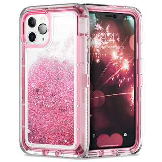 8 Màu Mới 3 Trong 1 Bảo Vệ Nhiệm Vụ Chống Sốc Giáp Ốp Lưng Điện Thoại IPhone 16 15 14 13 12 Pro Max Promax 16 Plus Bao Trong Suốt Lấp Lánh Quicksand Vỏ Điện Thoại PC TPU