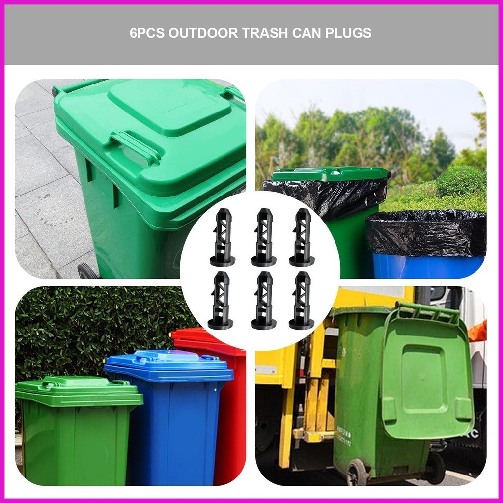 Thùng Rác Bản Lề Chân 6 Cái Thùng Rác Nắp Phích Cắm Chốt Phụ Kiện Bánh Xe Ngoài Trời Nắp Nắp Chốt Cho Cộng Đồng Subwa lyuvn
