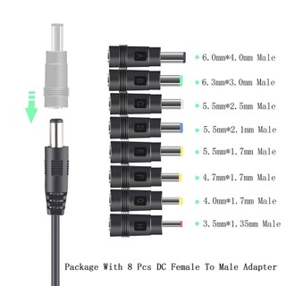 Cáp nguồn Elough USB sang DC 5V sang 12V Boost Bộ chuyển đổi 8 bộ điều hợp Cáp sạc USB sang DC Jack