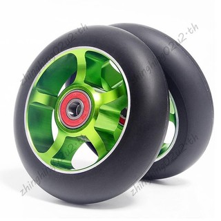 2 Chiếc 100 Mm Xe Tay Ga Thay Thế Bánh Xe Có Vòng Bi Nhôm Chống Mài Mòn PU Xe Tay Ga Phần Xe Tay Ga Phụ Kiện