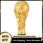 2022 Qatar World Cup Cúp Full Mạ Vàng Nhựa Mẫu Cốc Lưu Niệm Bóng Đá Thủ Công Trang Trí Người Hâm Mộ
