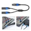 Niki Nâng Cấp Nữ Sang Đôi Nam 3 Pin Jacking Splitter Dây Bộ Chuyển Đổi Âm Thanh Nhựa