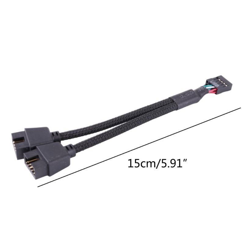 [3C] Bộ chia đầu đầu giao diện bo mạch chủ USB 9Pin Bộ chuyển đổi cáp nối dài 1 đến 2