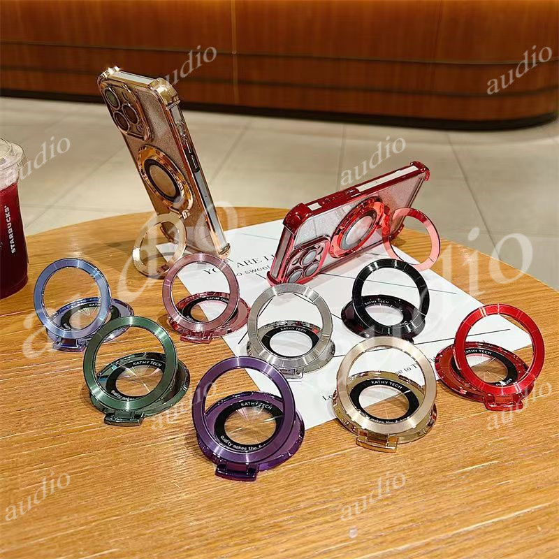 Họa Tiết CD Lấp Lánh Từ Đứng Có Thể Gập Lại Để Bàn Giá Đỡ Cho Điện Thoại Thông Minh Siêu Mỏng Từ Tính Giá Đỡ Vòng Ngón Tay Từ Tính Dính Giá Đỡ