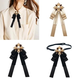 Treeling Phong Cách Dây Buộc Cho Người Lớn Thanh Thiếu Niên Với Trang Trí Thanh Lịch Dây Buộc Cổ Ruy Băng Cho Đồng Phục Trang Điểm Cà Vạt Cho Mẫu