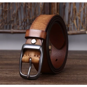 Thắt Lưng Nam Da Bò Thật_3.3CM Genuine Leather