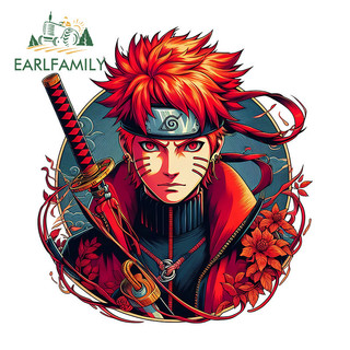 EARLFAMILY Naruto Phim Hoạt Hình Xe Máy Windows Điều Hòa Vali Chống Thấm Nước Vinyl Decal Chống Trầy Xước Bảo Vệ Cửa Xe Ô Tô