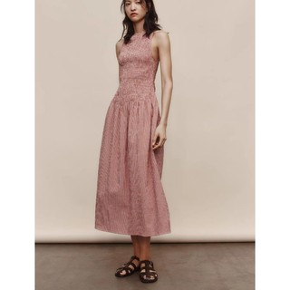 Zara Spring Sản phẩm mới dành cho nữ kiểu Pháp cổ tròn không tay ôm vừa vặn 3067329