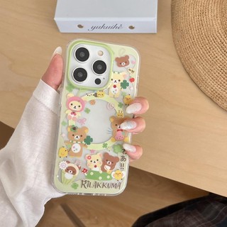 Ốp Lưng Cứng Tương Thích Với iPhone 13 17 17Pro 17ProMax 14 14Pro 14ProMax 15 15Pro 15ProMax 16 16Pro 16ProMax Ốp Nam Châm Họa Tiết Gấu Dễ Dàng