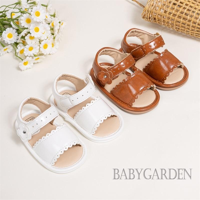 / / -Baby Girl Dép Da PU Linh Hoạt Chống Trơn Trượt Mùa Hè Giày Tập Đi Cho Bé Hàng Ngày
