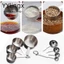 YYlingx Set 4 muỗng/cốc đo lường chất liệu thép không gỉ dung tích 60/80/120/235ml tiện lợi