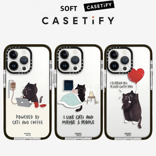 Work Little Black Cat Ốp Điện Thoại Mềm Cho iPhone 17 Pro Max 17 Air 16 Plus 15 14 13 12 11 Pro Max X XS XR Ốp Lưng Bảo Vệ Toàn Diện Vỏ Mềm Chống Sốc