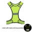 ICUCKO Áo Vest Đi Đêm, Vải Co Giãn Polyester Chạy Phản Quang Vest, Đi Bộ Ngoài Trời Có Thể Điều Chỉnh Nổi Bật Phản Quang An Toàn Vest Nhẹ Đi Xe Đạp
