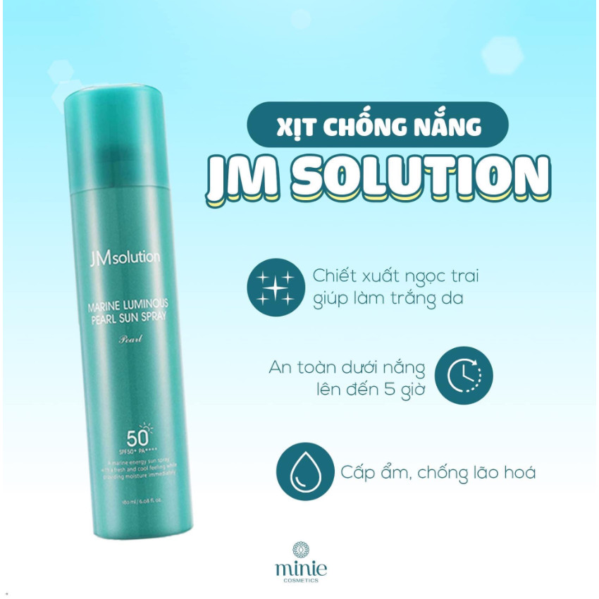 Xịt chống nắng Body JM Solution Marine Luminous Pearl Sun Spray SPF50 ...