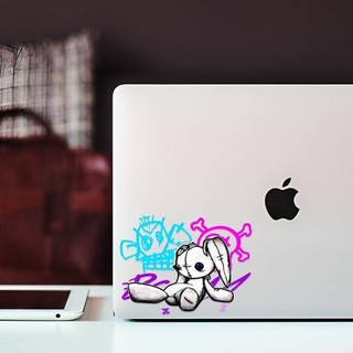 Miếng Dán Trang Trí Xe /Phản Quang Xe Dán jinx jinx Nhỏ Nổ Xịt Graffiti Thỏ Búp Bê Ge Bạn Nằm Sáng Tạo Rỗng Dán