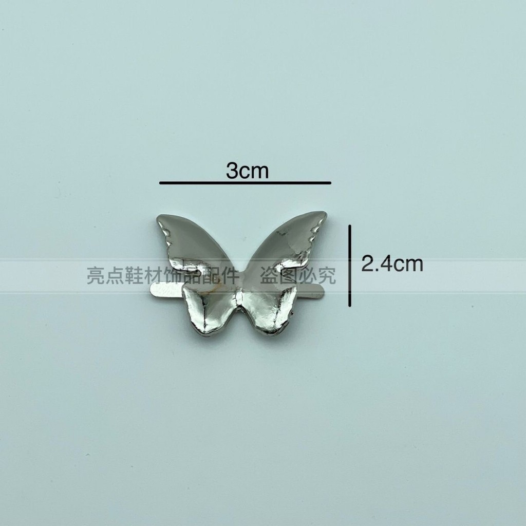 Giày Bướm Nhỏ Khóa Phụ Kiện Phù Hợp Sandal Dép Da Trẻ Em Nữ