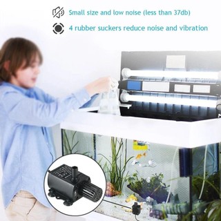 MÁY BƠM MINI 400L/H KHÔNG CHỔI THAN, ĐIỀU CHỈNH 4 CẤP ĐỘ - BƠM HỒ CÁ - THUỶ SINH