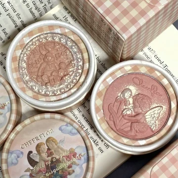 Cheerflor Má hồng má hồng thiên thần mờ phấn highlight làm sáng dễ thương khoai tây nghiền má hồng