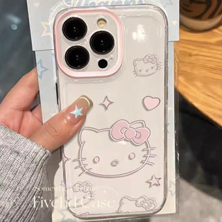 Ins Hàn Quốc Nơ Hồng Rõ Ràng Vỏ Đơn Giản + Giá Đỡ Tương Thích Cho iPhone 17 16 11 15 14 13 12 Pro Xs Max XR X 7 8 6 6s Plus SE Vỏ Điện Thoại Hoạt Hình TPU Mềm Vỏ Bảo Vệ