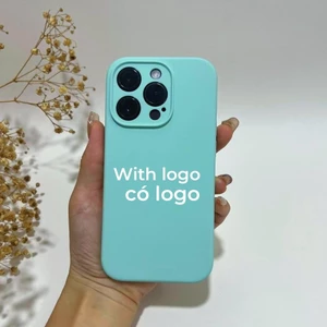 Vỏ silicon màu xanh băng cho iPhone 17 / 16 / 15 / 14 / 13 / 12 / 11 / Air / Pro max / Plus Bảo vệ vỏ chống rơi