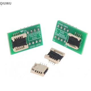 Qiuwu DFN8 WSON8 MLF8 MLP8 QFN8 sang DIP8 Bộ chuyển đổi 6 * 5mm 6 * 8 IC Chip Ổ cắm cho CH341A TL866ii Plus RT809H / F T48 T56 EZP2023 Lập trình viên.