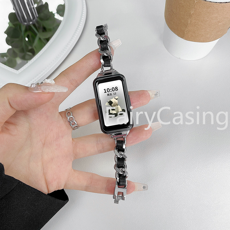 Dây thép không gỉ thời trang cho Huawei Band 11/10/9/8/7/6 và Honor Band 9/6/7