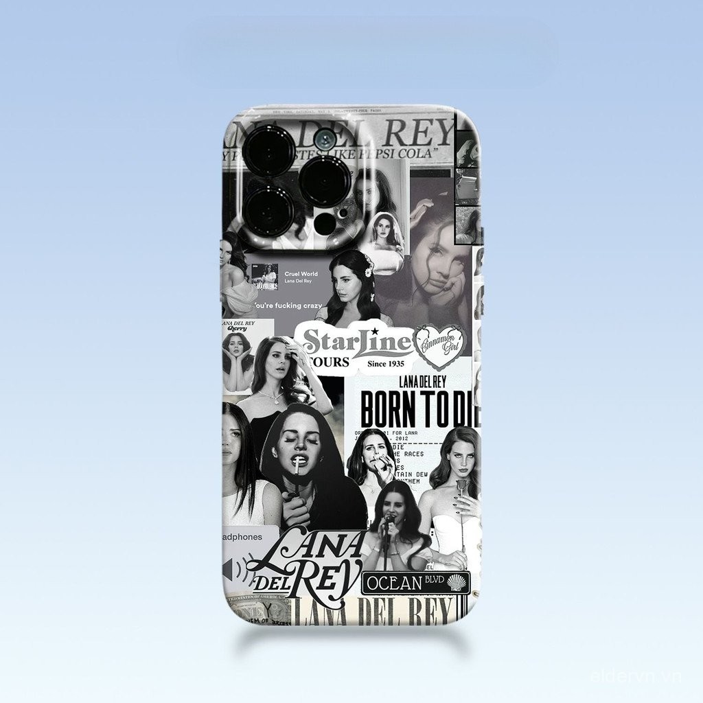 Ốp điện thoại Lanadelrey tương thích với iPhone 16 15 14 13 ProMax 11 12 PRO X XS XR XSMAX 14 15 16 PLUS, chống sốc, bảo vệ toàn diện, phong cách châu Âu và Mỹ, ốp cứng độc đáo không va chạm SGUT