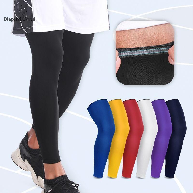 Diaper & CORED 1 Cái Tay Full Chân Nén Dài Tay Chân Đầu Gối Bảo Vệ Chân, Dành Cho Nam Nữ Bóng Rổ Đi Xe Đạp Bóng Đá Chạy YTH