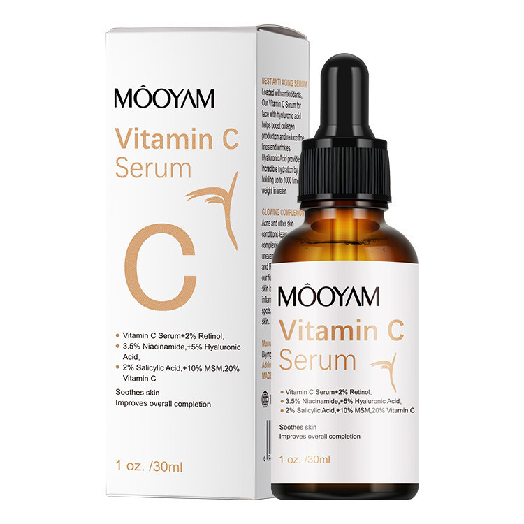 Serum Vitamin C MOOYAM Hết Sạm Đốm Da, Trắng Da, Chống Lão Hóa Làm Mờ Nếp Nhăn Giúp Da Đàn Hồi 30ml