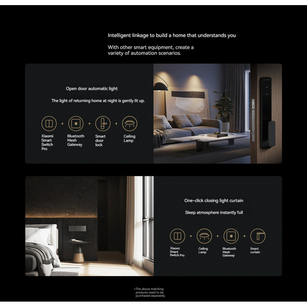 Công tắc thông minh Xiaomi Pro Công tắc tường không dây Dây trung tính Công tắc trực tiếp AG Bảng kính để điều khiển ứng dụng Liên kết nhà thông minh
