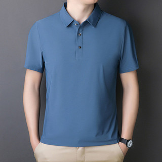 [Plus Size] 9XL 8XL Nam Mỏng Ice Silk Tay Ngắn Thoáng Khí Công Sở Áo Sơ Mi Polo Oversize