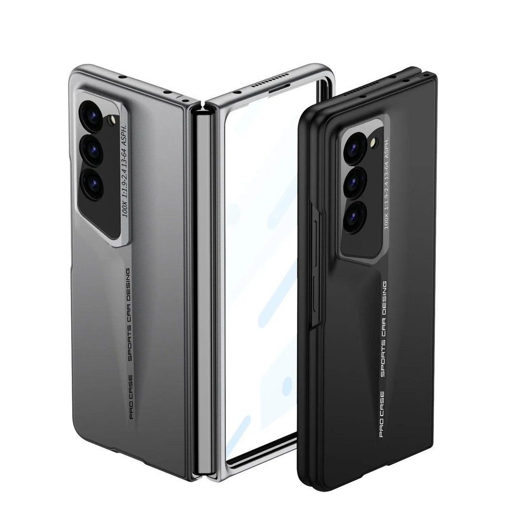 360 Bảo Vệ Toàn Diện Bản Lề Dành Cho Samsung Galaxy Z Fold 6 5 4 3 Có Bút Cảm Ứng Kính Cường Lực Phim Mờ Vỏ Điện Thoại