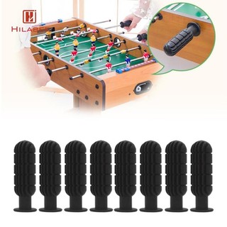 Hilabee 8 Chiếc Foosball Tay Cầm Màu Đen 5 / 8 inch Foosball Rods Bóng Đá Bàn Tay Cầm
