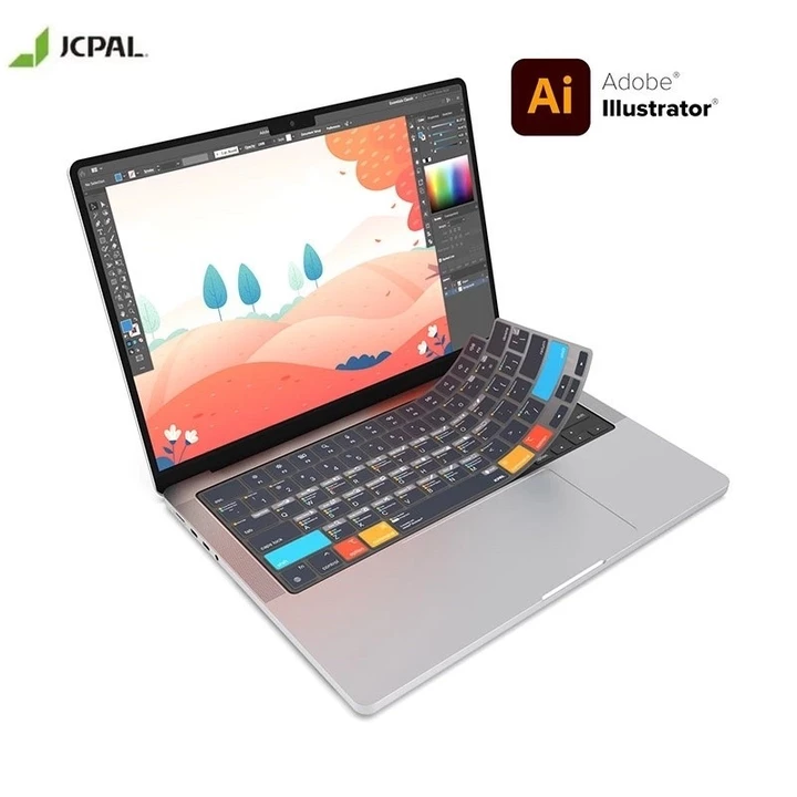 Lót phủ phím Macbook Verskin hỗ trợ AI Ilustrator Mac Air 15 inch 2023-Mac AIr M2 Mac pro m1 14/16 inch m1 m2