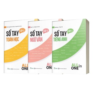 Sách - Combo sổ tay kiến thức all in one Môn Toán Văn Anh