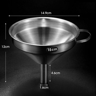 Phễu Inox ALMA1, có Bộ Lọc Có Thể Tháo Rời Gia Vị Lọc Dầu Ăn Lọc Phễu, Hộp Đựng Chất Lỏng Miệng Rộng Rỉ Dụng Cụ Lọc Tràn Dầu Để Đóng Hộp