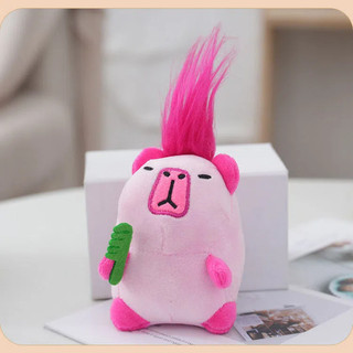 Búp bê nhồi bông lười biếng Lông cừu Kapibara Mặt dây chuyền búp bê Capybara