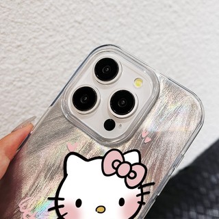 Ốp lưng iPhone chống sốc họa tiết Hello Kitty dễ thương, dành cho iPhone 16/15/14/13/12/11 Pro Max/XR/XS Max.