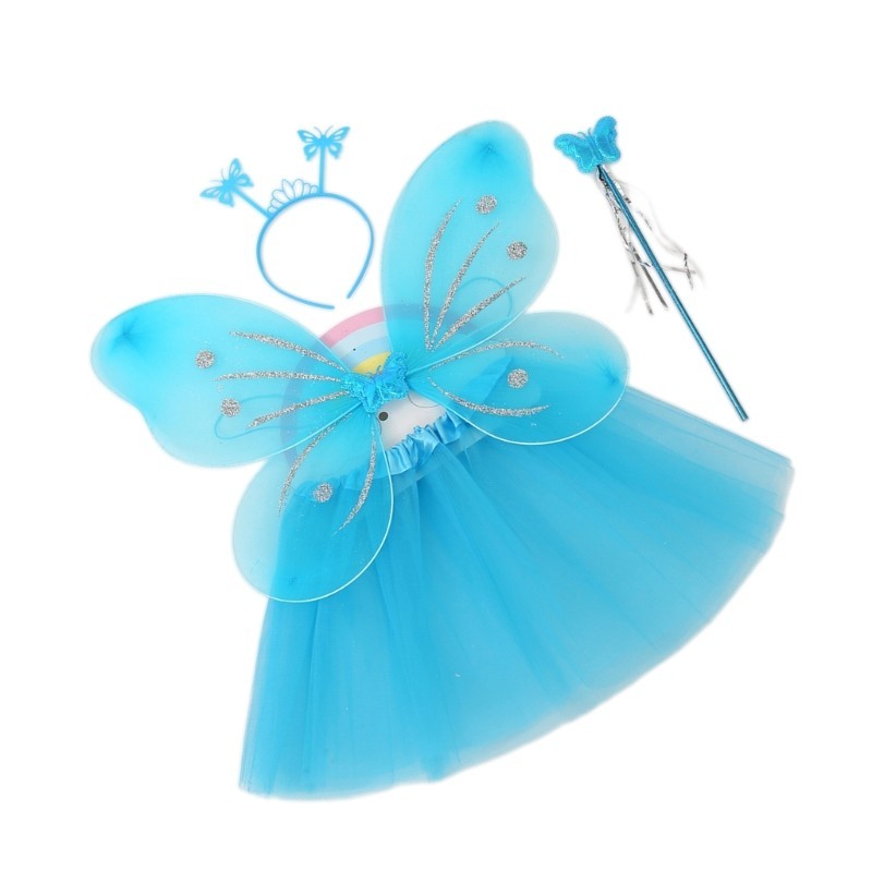 Cánh bướm DASSBSUG với Váy Tutu que cổ tích Cánh thiên thần Cánh cổ tích cho Halloween