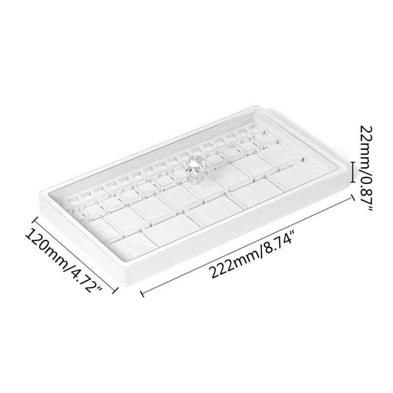KING Bền Acrylic Chống Bụi Phụ Kiện Đồng Hồ Khay Bảo Quản Cho Các Bộ Phận Đồng Hồ Tuyệt Vời Cho Bộ Thu Và Nhà Sản Xuất Đồng Hồ
