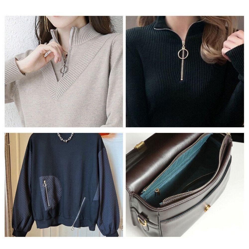 Dây kéo kim loại SMILE, Dây kéo đồng răng 70 / 90cm Áo khoác có khóa kéo dài, Dây kéo rộng 5 dây kéo rộng cho áo khoác Áo khoác may