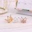 Mô hình vương miện kim loại mini ZENZON, Đồ chơi mô hình Đồ trang trí Nhà búp bê Vương miện kim loại thu nhỏ, Hợp kim trang trí bằng đồng vàng lãng mạn Công chúa mini Vương miện Nhà búp bê