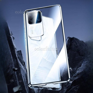 Ốp Điện Thoại Kính Cường Lực Hai Mặt Cho Vivo V40 V30 Pro V30Pro V40Pro V 30 VivoV30 5G 2024 Vỏ Lật Từ Tính Cứng Chống Sốc Vỏ Bảo Vệ Toàn Diện Ốp Lưng