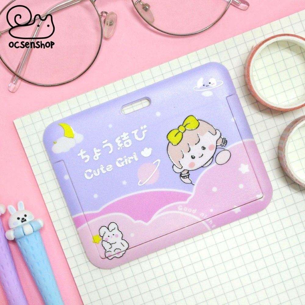 Card holder Cute girl